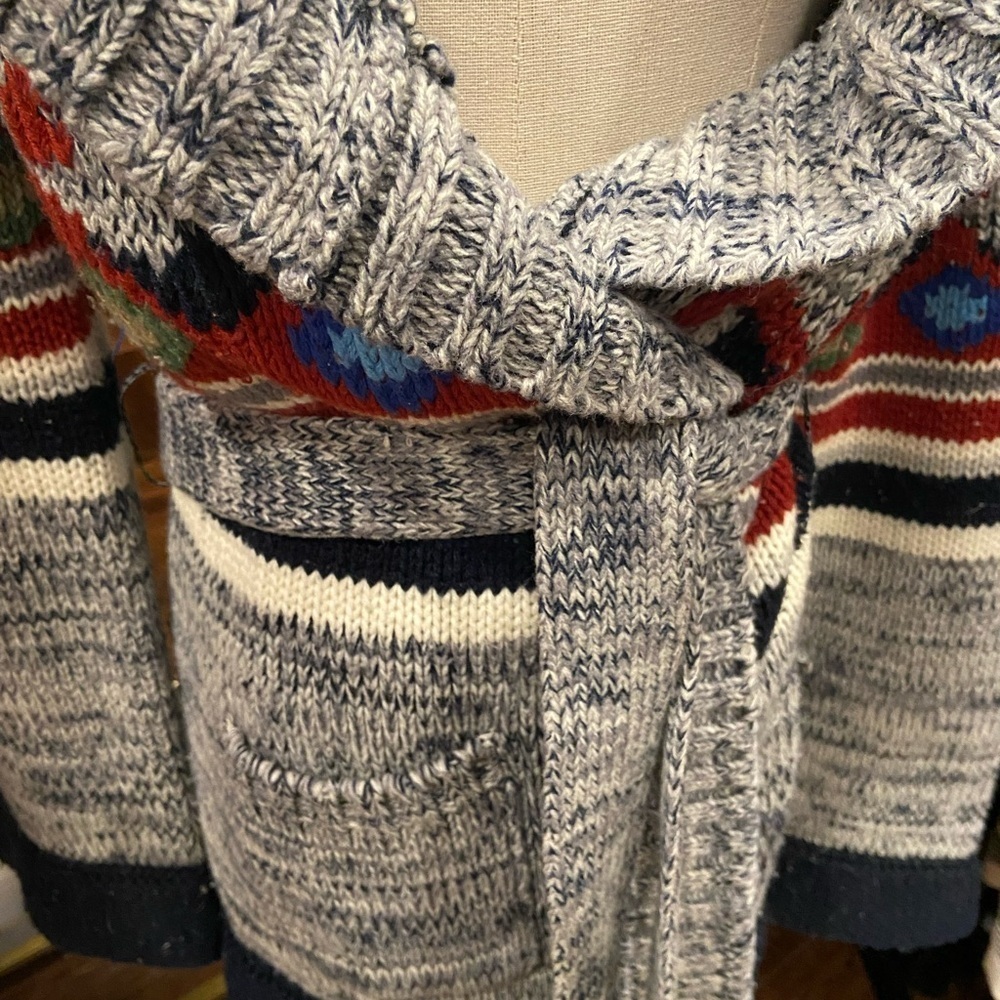 1970s vintage tie waist cardigan Size Medium - Picture 6 of 14